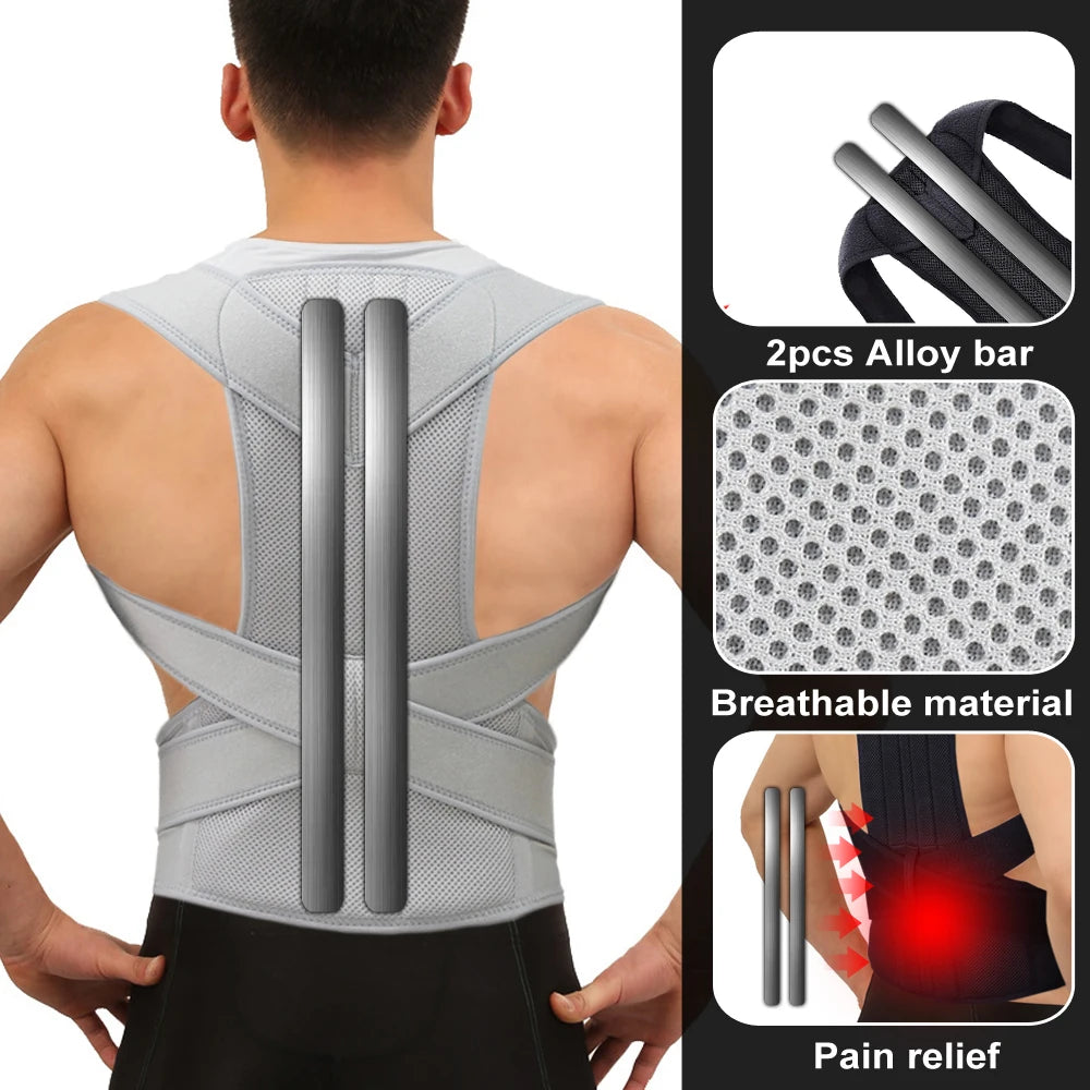 Posture Corrector Brace — Relieve Back Pain & Stand Taller