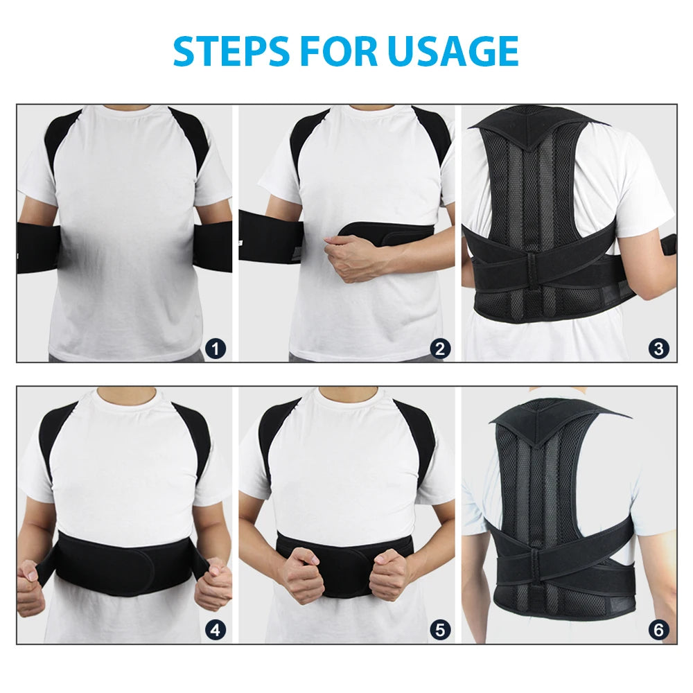 Posture Corrector Brace — Relieve Back Pain & Stand Taller