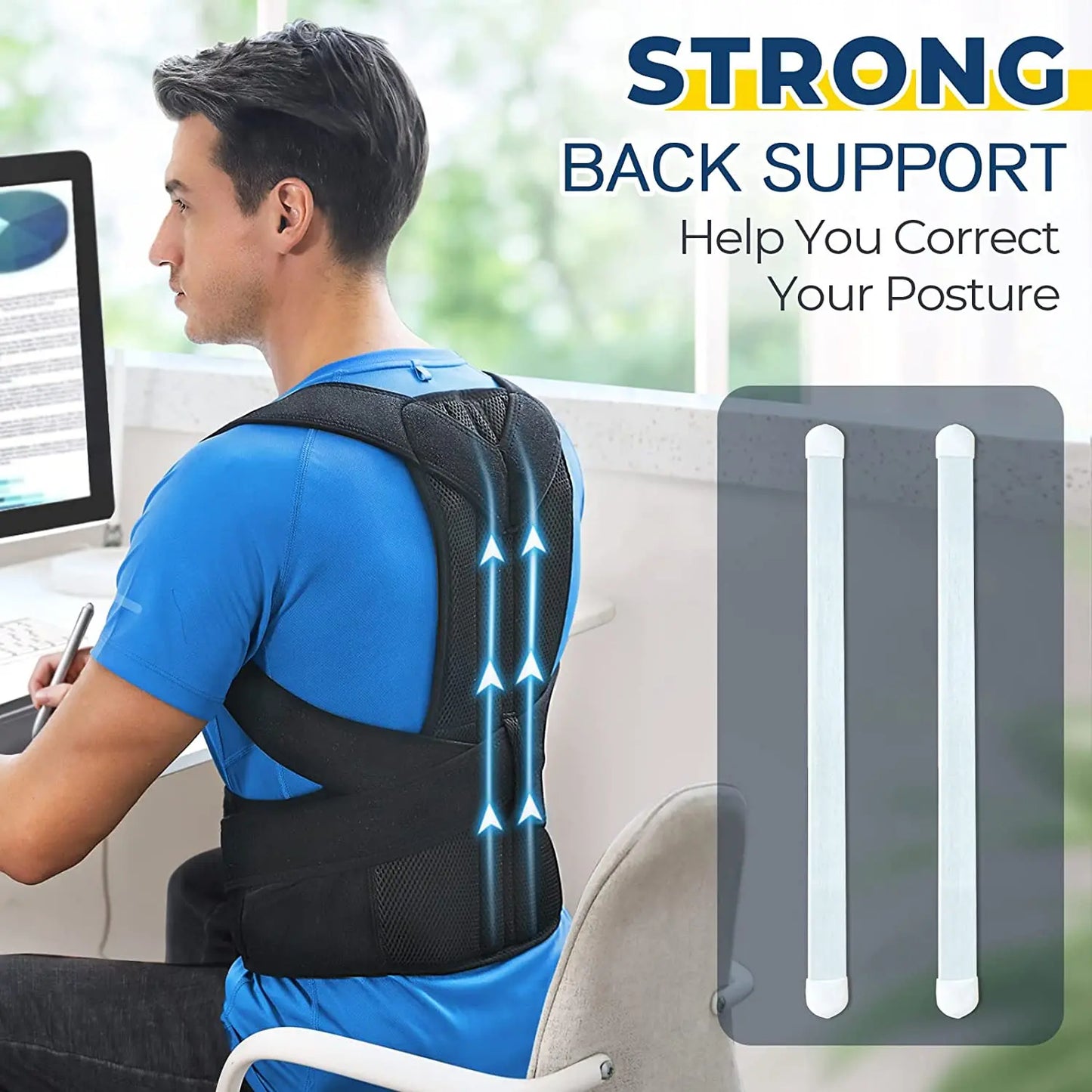 Posture Corrector Brace — Relieve Back Pain & Stand Taller
