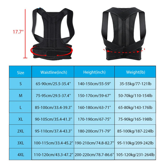 Posture Corrector Brace — Relieve Back Pain & Stand Taller